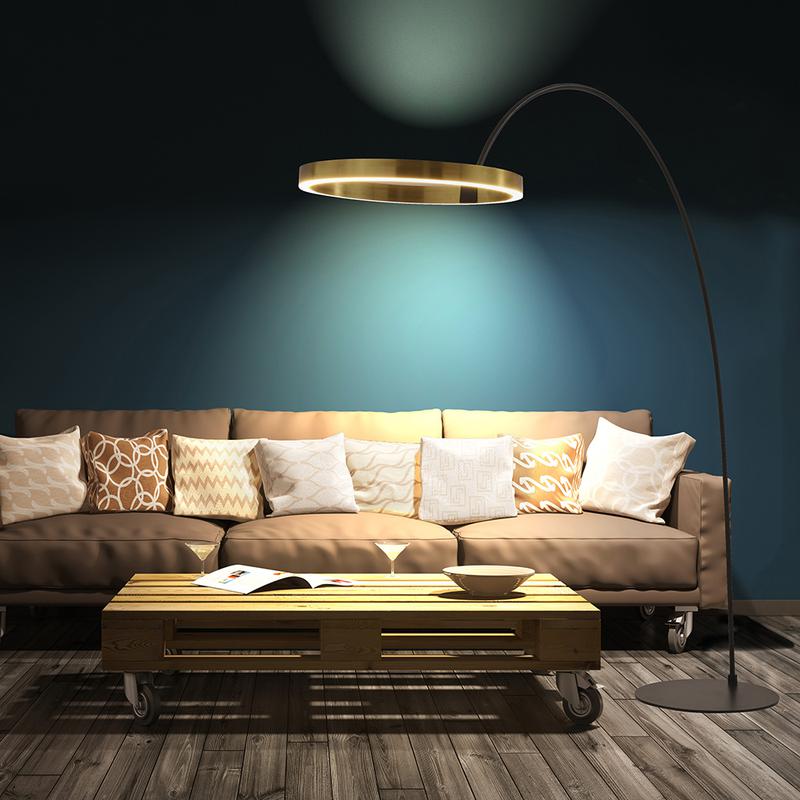 FB1059GD Floor Lamp Gold