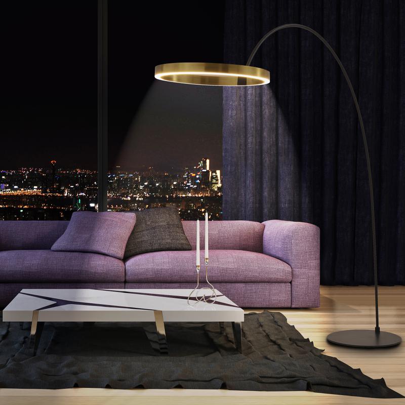 FB1059GD Floor Lamp Gold